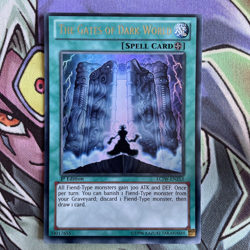 LCJW-EN253 The Gates Of Dark World Ultra Rare 1st Edition NM Yugioh Card