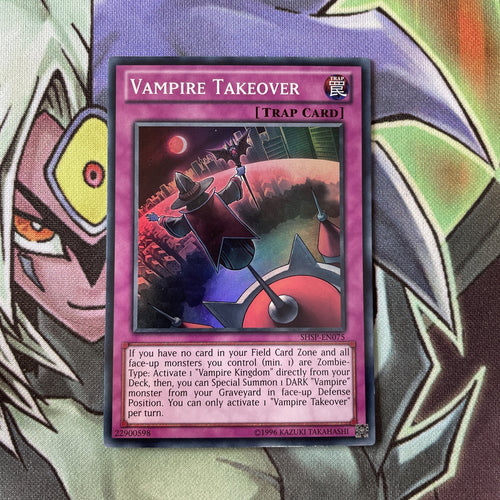 SHSP-EN075 Vampire Takeover Super Rare UNL Edition NM Yugioh Card