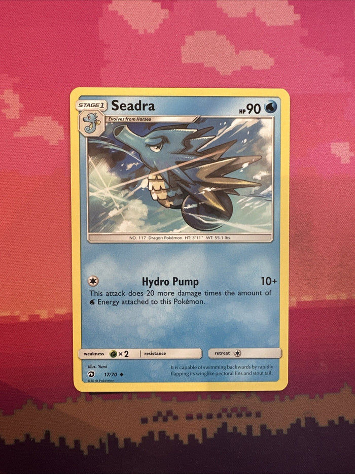 Pokemon Card Seadra Dragon Majesty Uncommon 17/70 Near Mint
