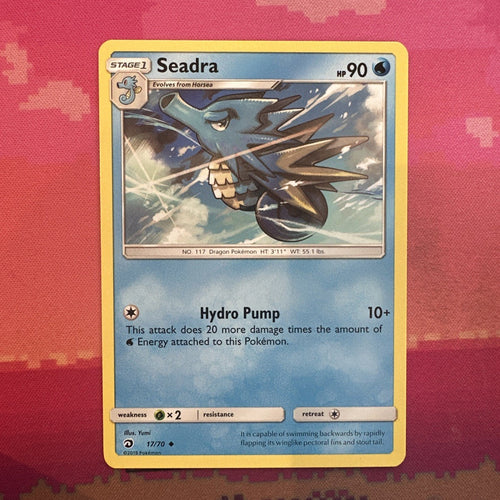 Pokemon Card Seadra Dragon Majesty Uncommon 17/70 Near Mint