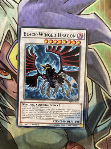 LC5D-EN135 Black-Winged Dragon Common 1st Edition NM Yugioh Card