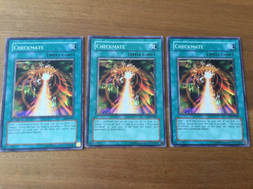 DCR-089 3 x CHECKMATE YuGiOh Playset Yugioh