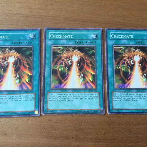 DCR-089 3 x CHECKMATE YuGiOh Playset Yugioh