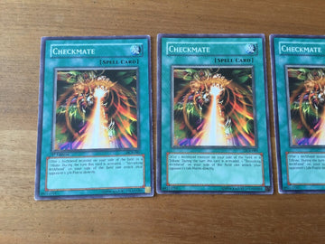 DCR-089 3 x CHECKMATE YuGiOh Playset Yugioh (back)
