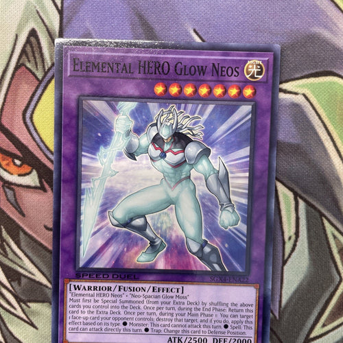 SGX4-ENA22 Elemental Hero Glow Neos Common 1st Edition NM Yugioh Card