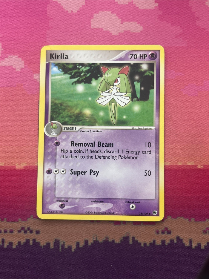 Pokemon Card Kirlia EX Ruby Sapphire Uncommon 34/109 Near Mint