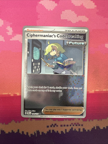 Pokemon Card Ciphermaniac's Codebreaking Prismatic Evolutions Reverse 104/131 NM