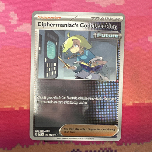 Pokemon Card Ciphermaniac's Codebreaking Prismatic Evolutions Reverse 104/131 NM