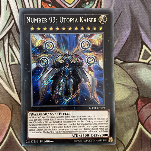BLHR-EN093 Number 93: Utopia Kaiser Secret Rare 1st Edition NM Yugioh