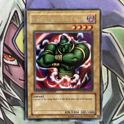 MDP2-EN007 La Jinn The Mystical Genie Of The Lamp Rare Unlimited Ed Yugioh Card
