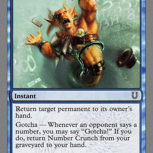 Number Crunch - Unhinged Excellent Magic MTG