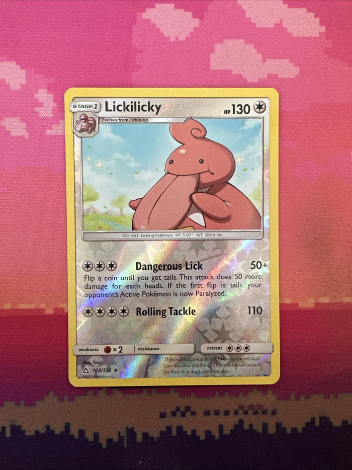 Pokemon Card Lickilicky Ultra Prism Reverse Holo Rare 103/156 Near Mint