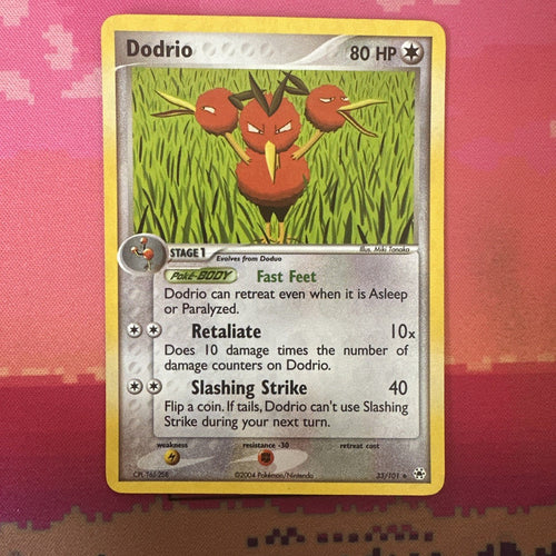 Pokemon Card Dodrio EX Hidden Legends Reverse Holo 33/101 Near Mint