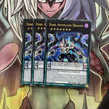 DUOV-EN036 x3 Dark Anthelion Dragon Ultra Rare Excellent Condition Yugioh