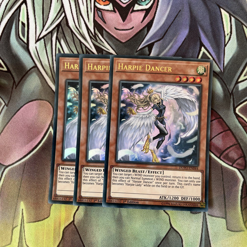 DUPO-EN044 x3 Harpie Dancer Ultra Rare Excellent Condition Yugioh