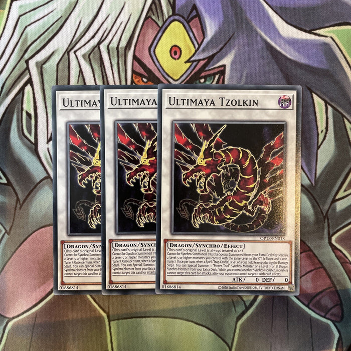 OP13-EN018 Ultimaya Tzolkin Common x3 Excellent Condition Yugioh