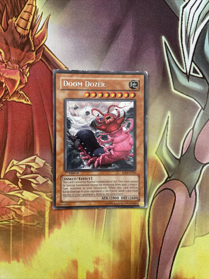 SOI-EN024 Yugioh! Doom Dozer Shadow of Infinity 1st Edition Rare played
