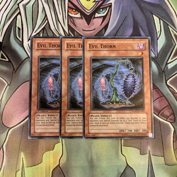 RGBT-EN009 x3 Evil Thorn Common Excellent Condition Yugioh