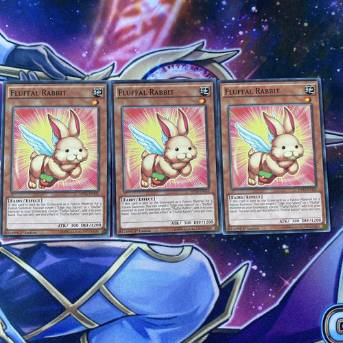 MP15-EN143 x3 Fluffal Rabbit Yugioh Playset