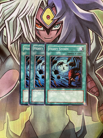 SD8-EN022 x3 Heavy Storm Common Excellent Condition Yugioh