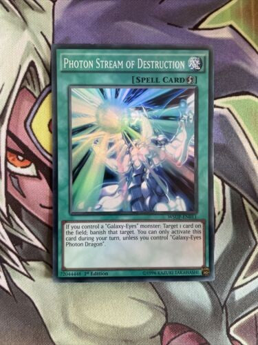 WSUP-EN011 Photon Stream of Destruction Super Rare 1st Edition NM Yugioh Card