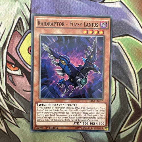 WIRA-EN017 Raidraptor - Fuzzy Lanius Common 1st Edition NM Yugioh Card