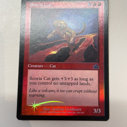 Scoria Cat - Prophecy FOIL Uncommon Excellent Magic MTG