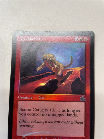 Scoria Cat - Prophecy FOIL Uncommon Excellent Magic MTG (back)