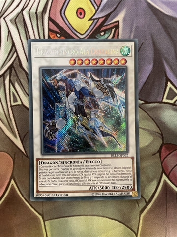 BLLR-SP062 Clear Wings Synchro Dragon Secret Rare 1st Edition NM Yugioh SPANISH