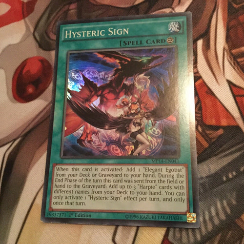 MP14-EN041/LTGY-EN065  Yugioh Super Rare Hysteric Sign!