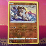 Pokemon Card Terrakion Silver Tempest Reverse Holo Rare 097/195 Near Mint