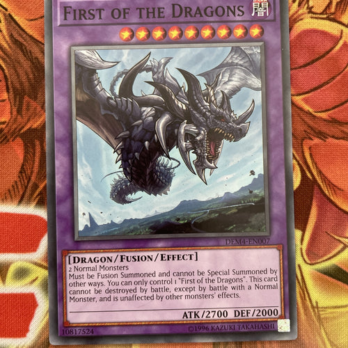 DEM4-EN007 YuGiOh - First of the Dragons - Common - Near Mint