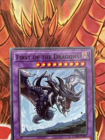 DEM4-EN007 YuGiOh - First of the Dragons - Common - Near Mint (back)