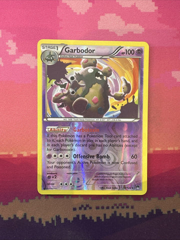 Pokemon Card Garbodor Breakpoint Reverse Holo Rare 57/122 Near Mint