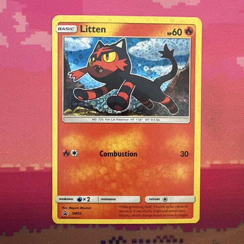 Pokemon Card Litten General Mills SM02 Black Star Promo Near Mint