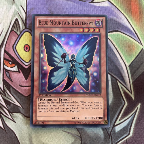 NUMH-EN012 Blue Mountain Butterspy Super Rare 1st Edition NM Yugioh Card