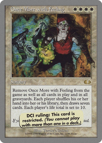 Once More With Feeling - Unglued Excellent Magic MTG