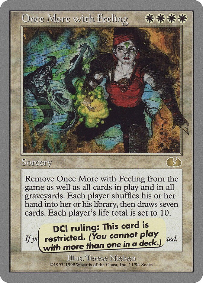 Once More With Feeling - Unglued Excellent Magic MTG