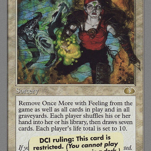 Once More With Feeling - Unglued Excellent Magic MTG