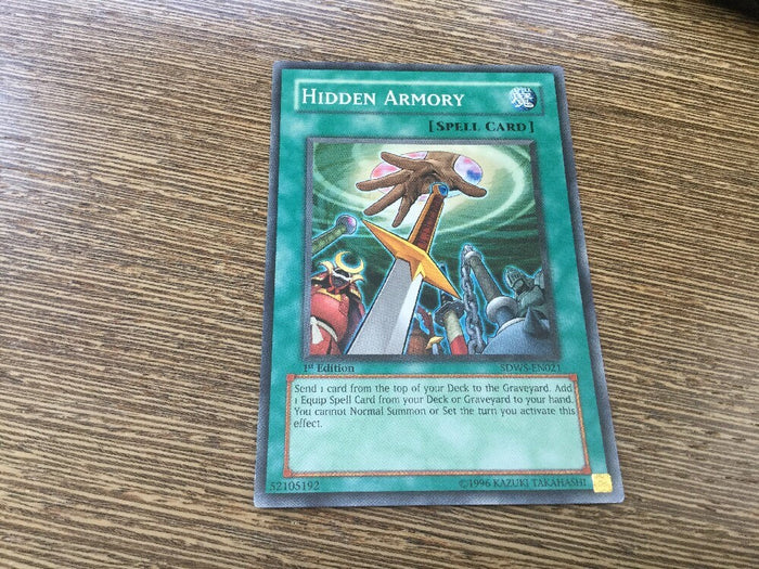 SDWS-EN021 Hidden Armory Yugioh Trading Card 1st Edition Spell Card!