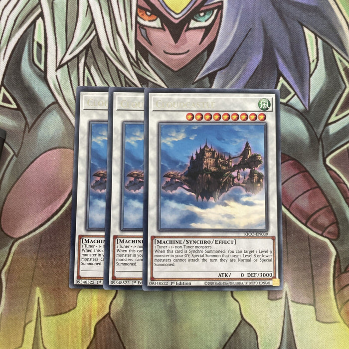 KICO-EN039 x3 Cloudcastle  Rare Excellent Condition Yugioh