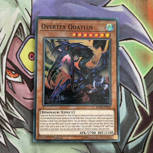 MP18-EN194 Overtex Qoatlus Super Rare 1st Edition NM Yugioh Card