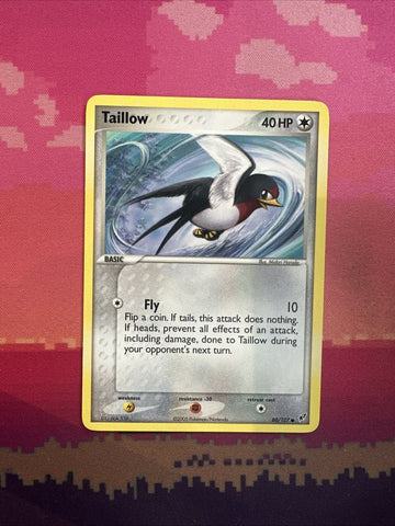 Pokemon Card Tailow EX Deoxys Common 80/107 Near Mint