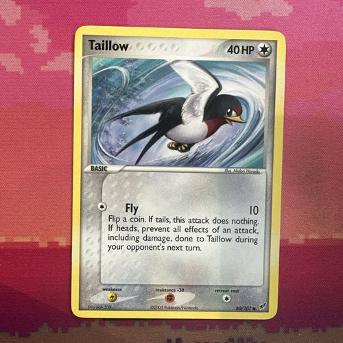 Pokemon Card Tailow EX Deoxys Common 80/107 Near Mint