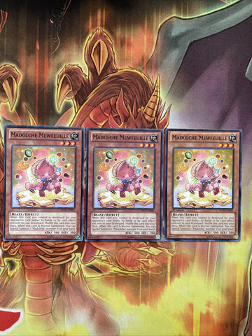 REDU-EN021 x3 MADOLCHE MEWFEUILLE - NON HOLO - UNLIMITED - Yugioh CARD