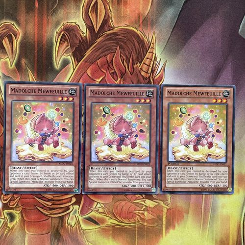 REDU-EN021 x3 MADOLCHE MEWFEUILLE - NON HOLO - UNLIMITED - Yugioh CARD