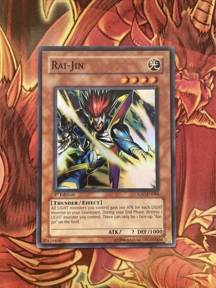 CSOC-EN084 Rai-Jin - Super Rare - 1st Edition Yugioh