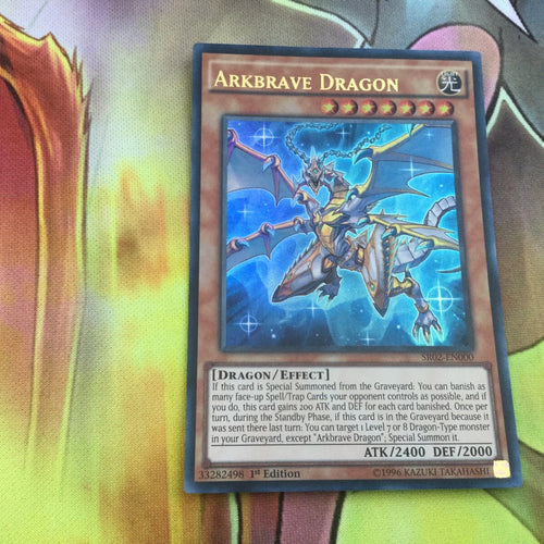 SR02-EN000 Yugioh Ultra Rare Arkbrave Dragon 1st Edition (NM)