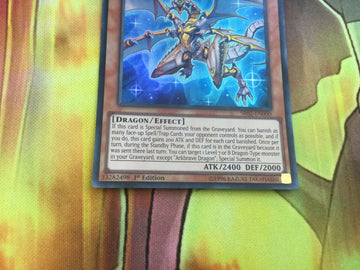 SR02-EN000 Yugioh Ultra Rare Arkbrave Dragon 1st Edition (NM) (back)