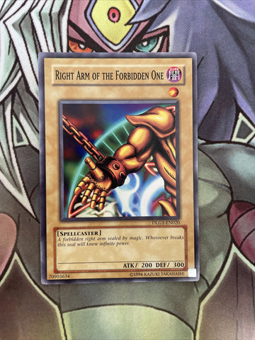 DLG1-EN020 Right Arm Of The Forbidden One Common UNL Edition NM Yugioh